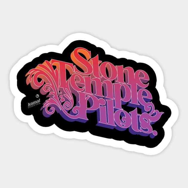 Stone Temple Pilots logo Sticker by kamalMasrun